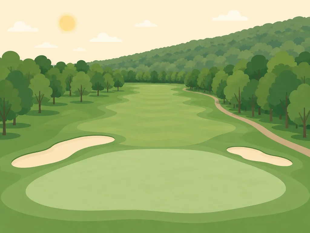 Illustration of Knoebels Three Ponds Golf Club