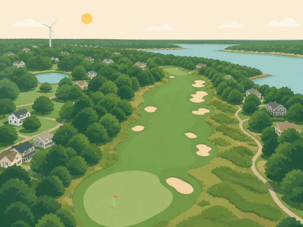 Illustration of Bass Rocks Golf Club