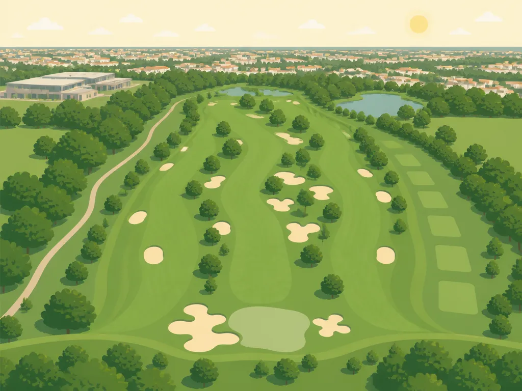 Illustration of Golf Blue Green Niort-Romagné