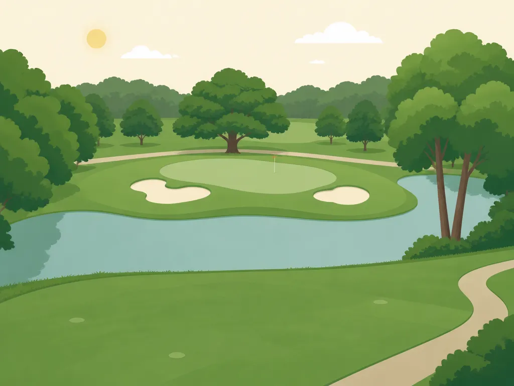 Illustration of Broadacres Golf Course