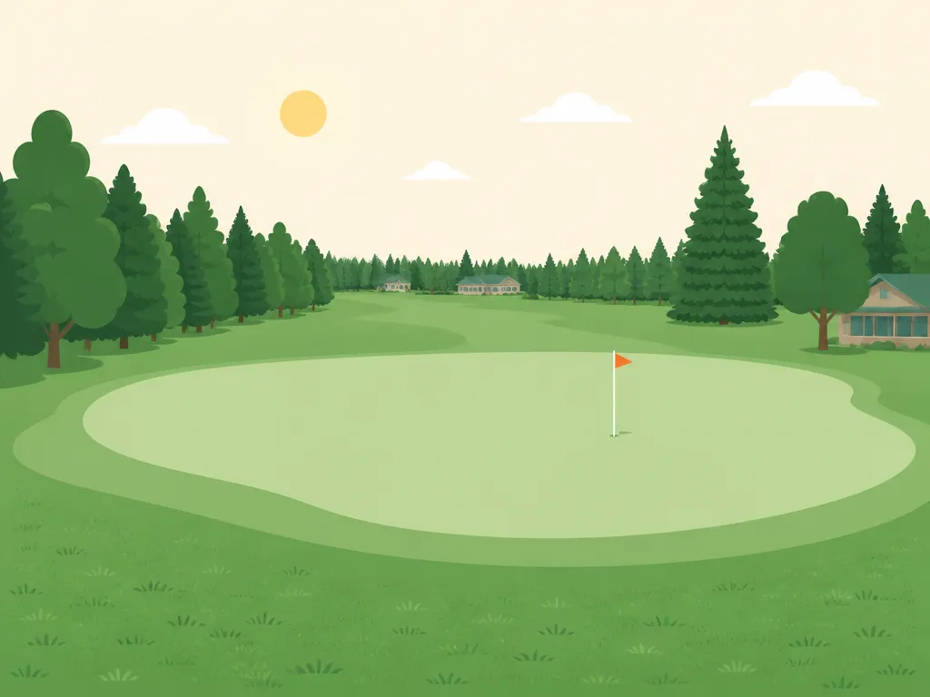 Illustration of Island Park Village Golf Course