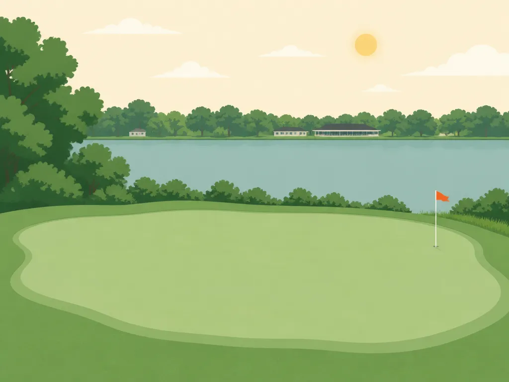 Illustration of Five Island Golf Course
