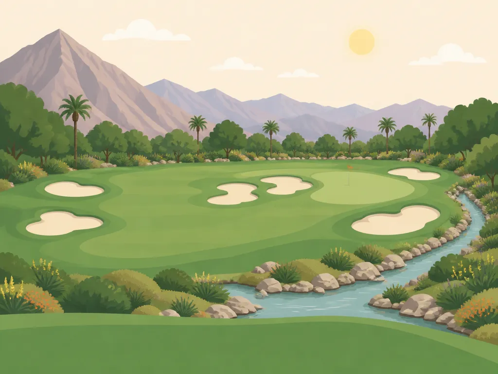 Illustration of Indian Wells Golf Resort (Players) (Front 9)