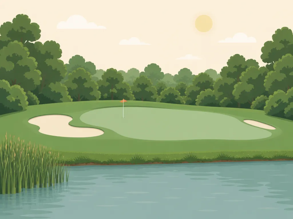 Illustration of White Pines Golf Club (West)