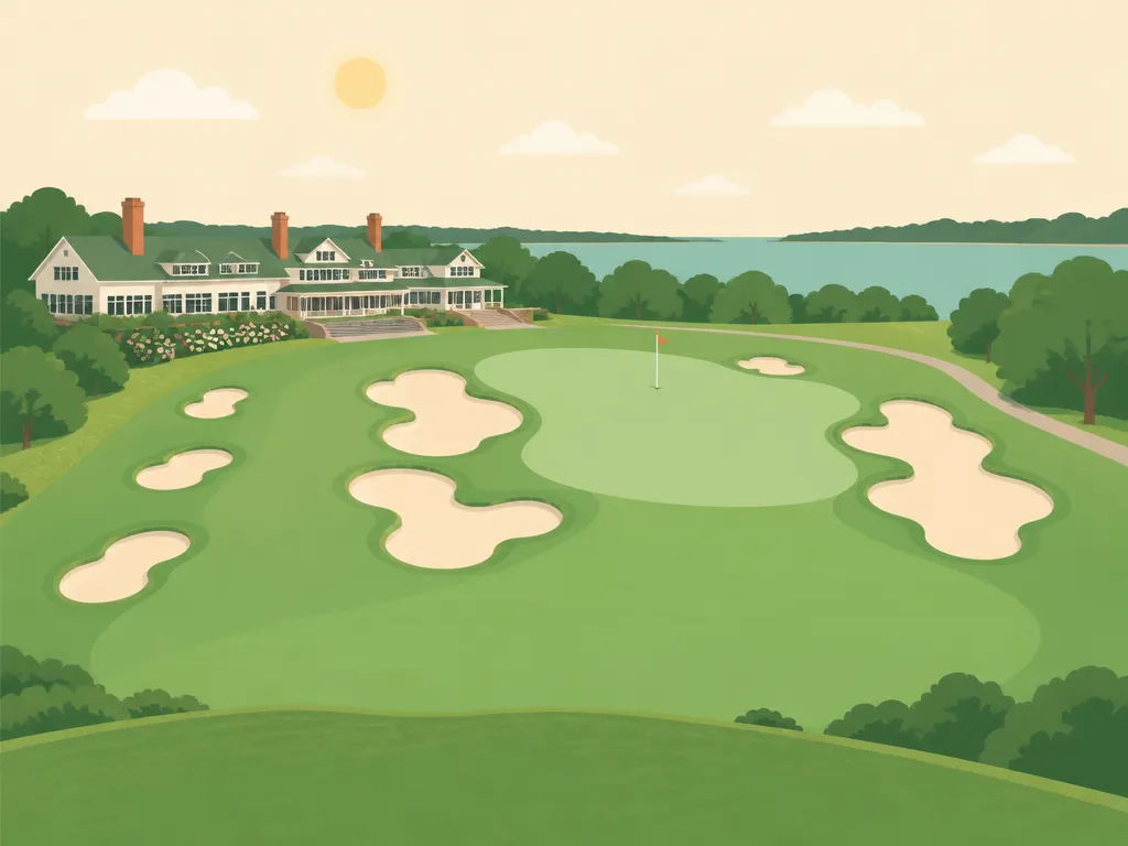 Illustration of Woods Hole Golf Club