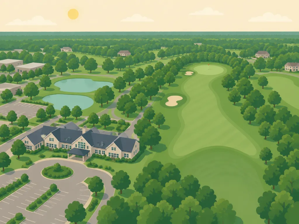 Illustration of Glen Oaks Country Club