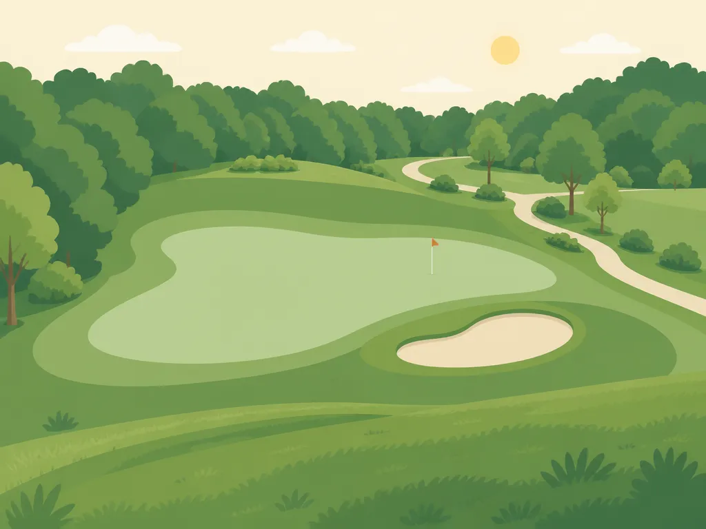 Illustration of P.B. Dye Golf Club
