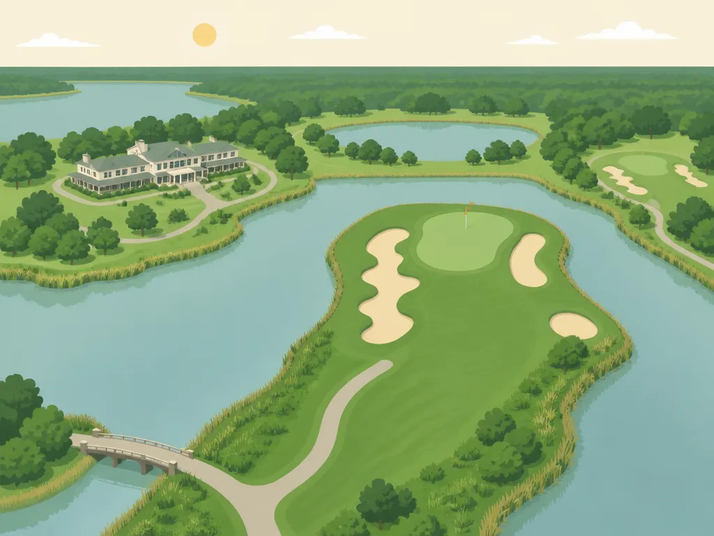 Illustration of DeBordieu Colony Golf Course