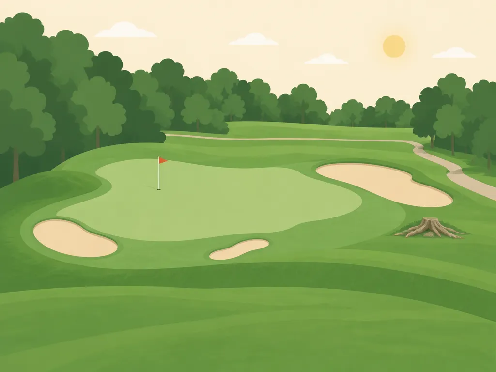 Illustration of Sawmill Golf Course
