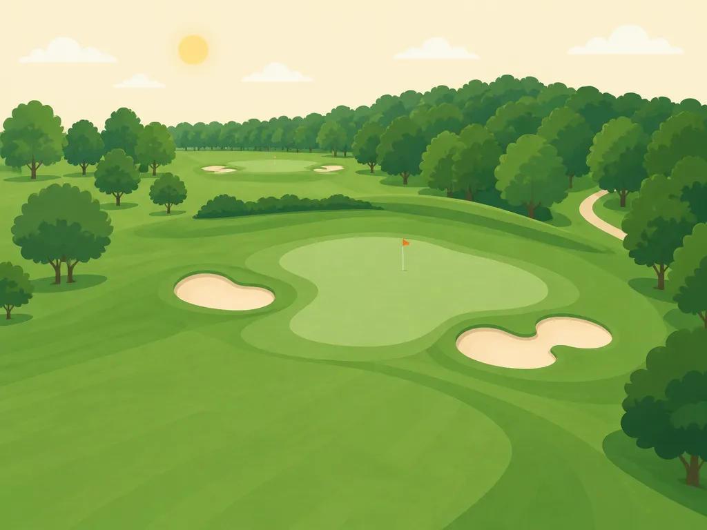 Illustration of Diamond Springs Golf Course