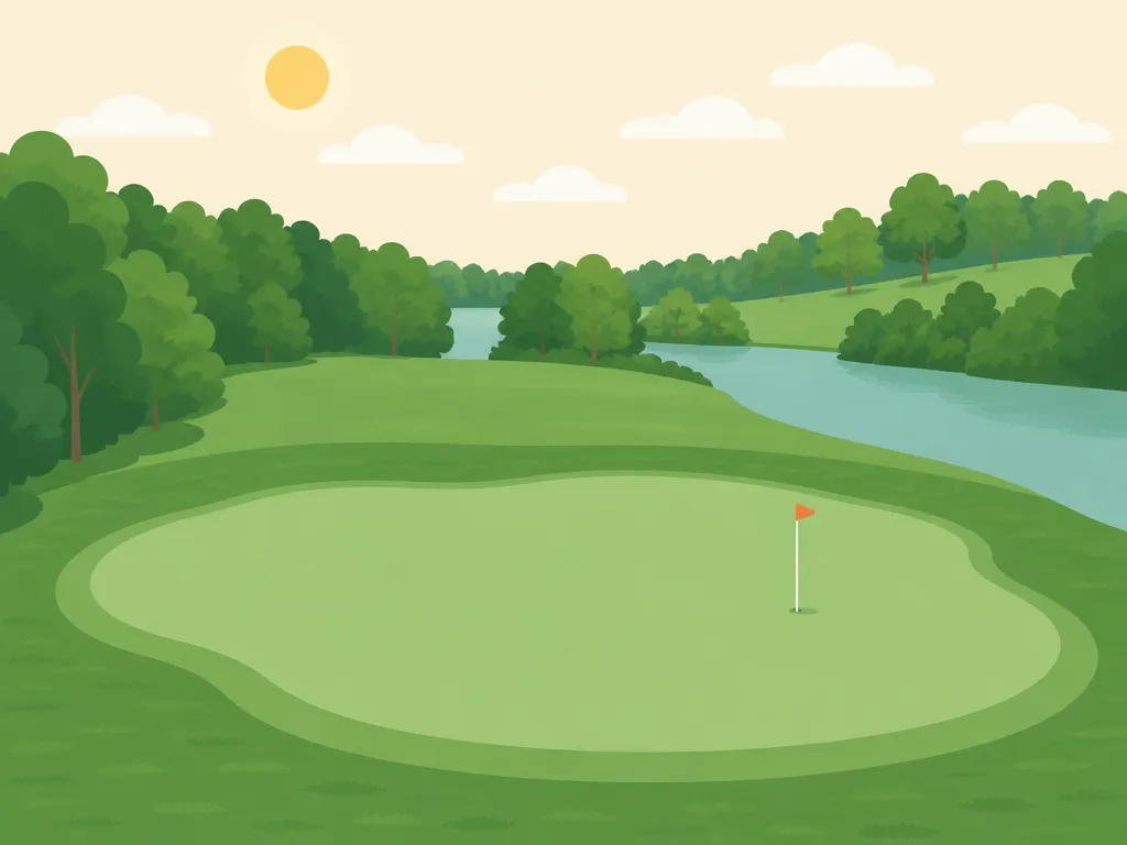 Illustration of Kirkman's Lakeview Golf Course