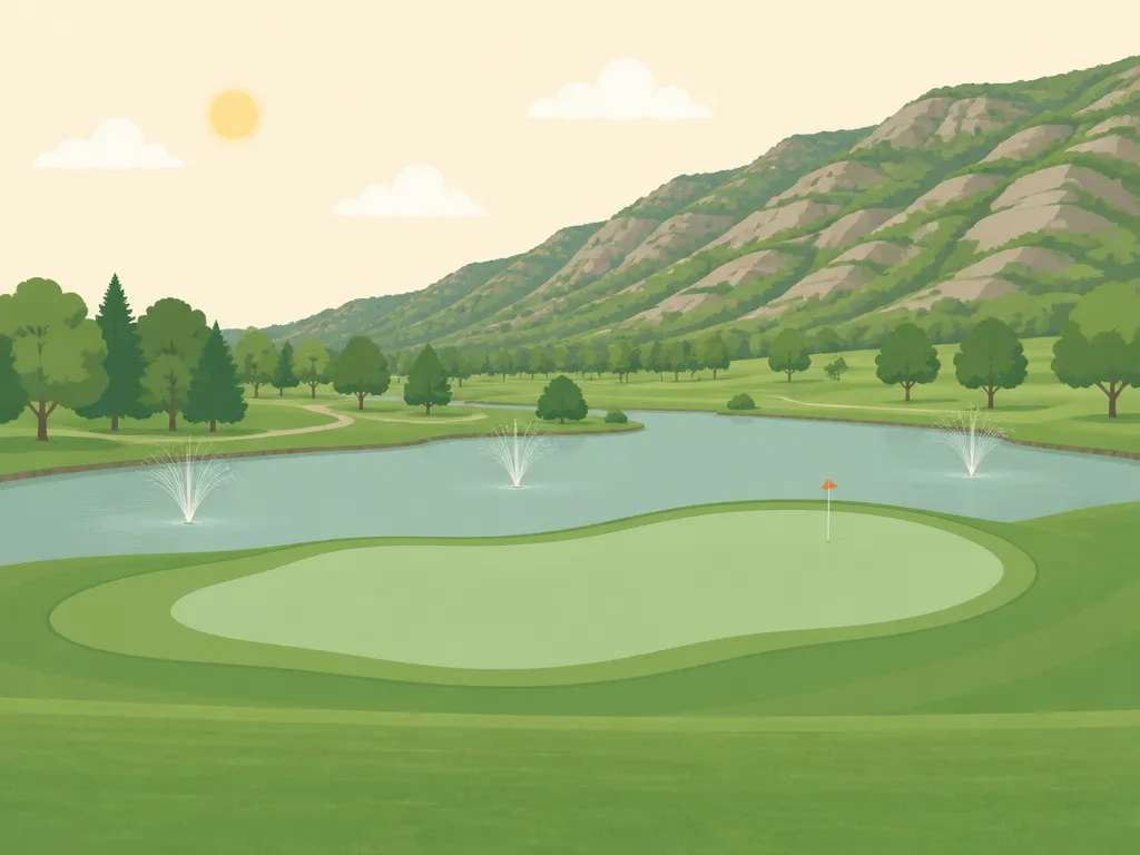 Illustration of Old Mill Golf Course