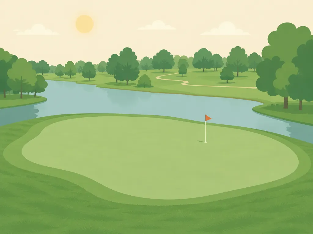 Illustration of Lone Oak Golf Course