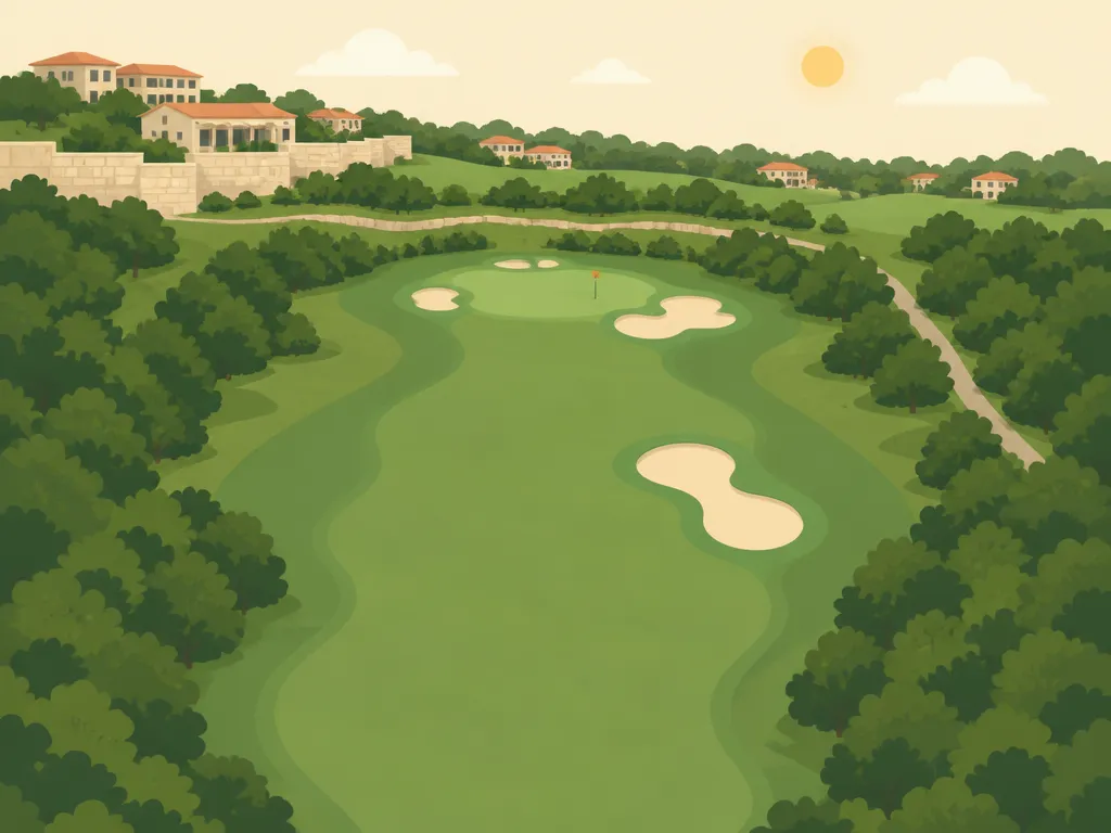 Illustration of Horseshoe Bay Summit Rock Golf Course