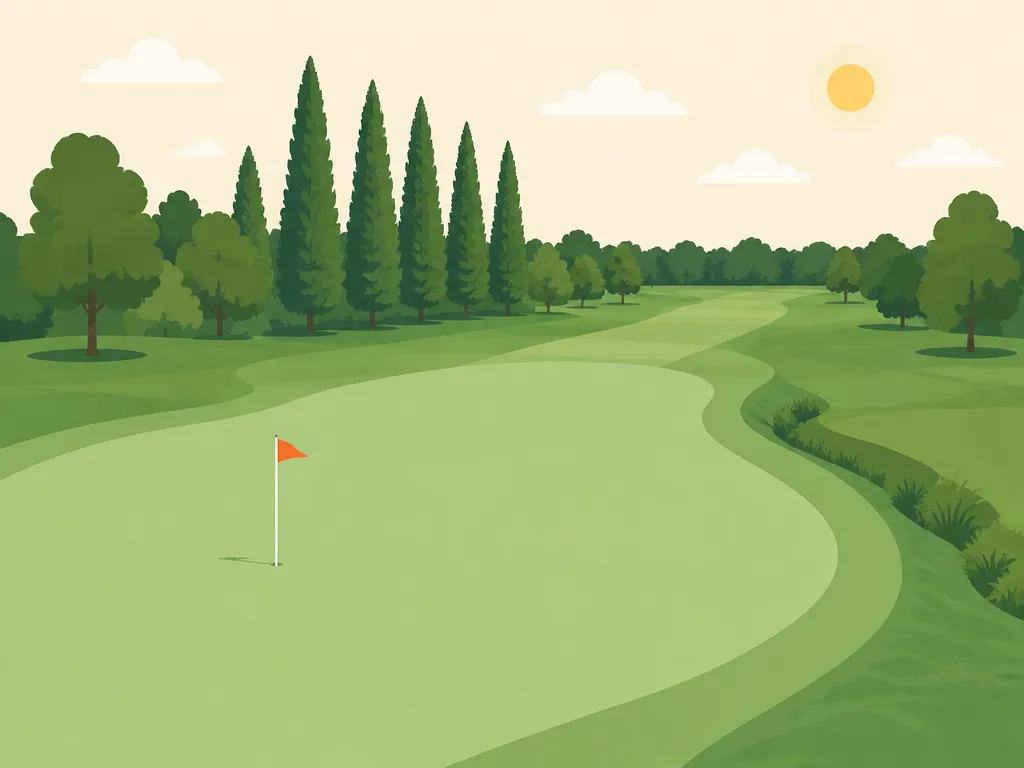 Illustration of Pine View Golf Course (Championship)