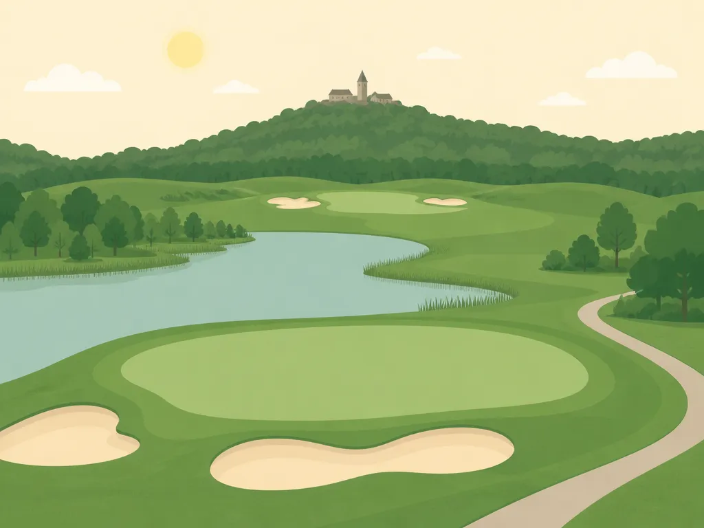 Illustration of Golf Resort Kunětická Hora