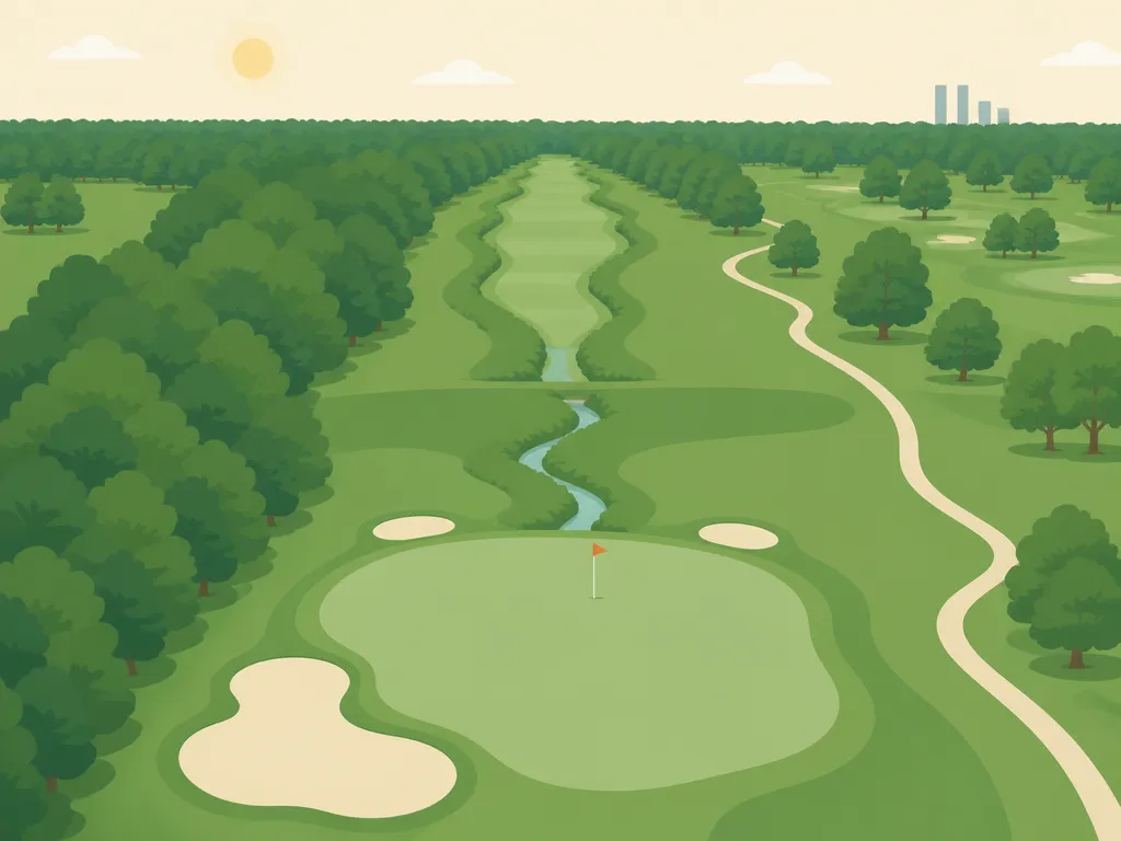 Illustration of Congressional Country Club (Blue)