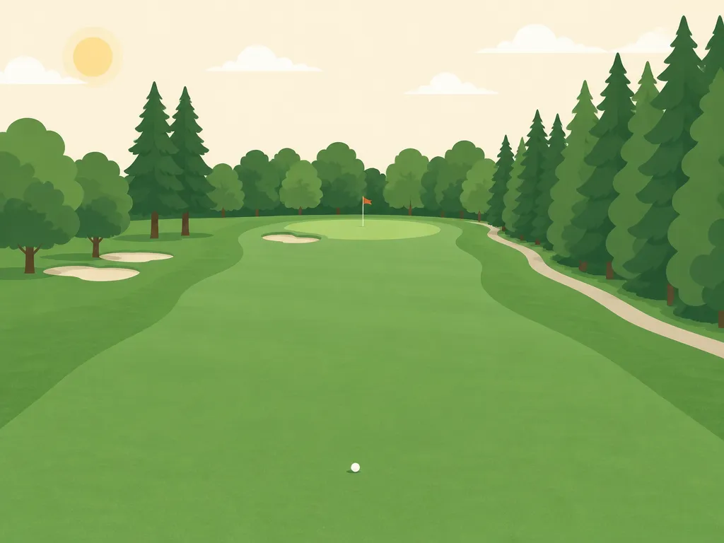 Illustration of Bunker Hill Golf Course