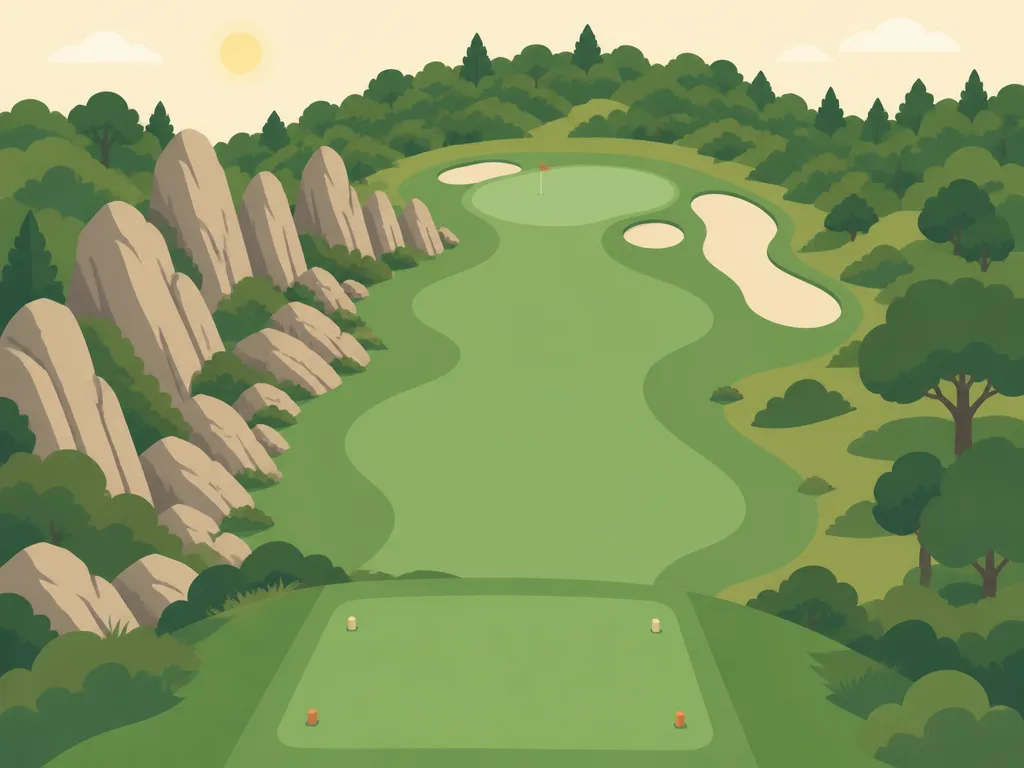 Illustration of Golf Club at Boulder Ridge