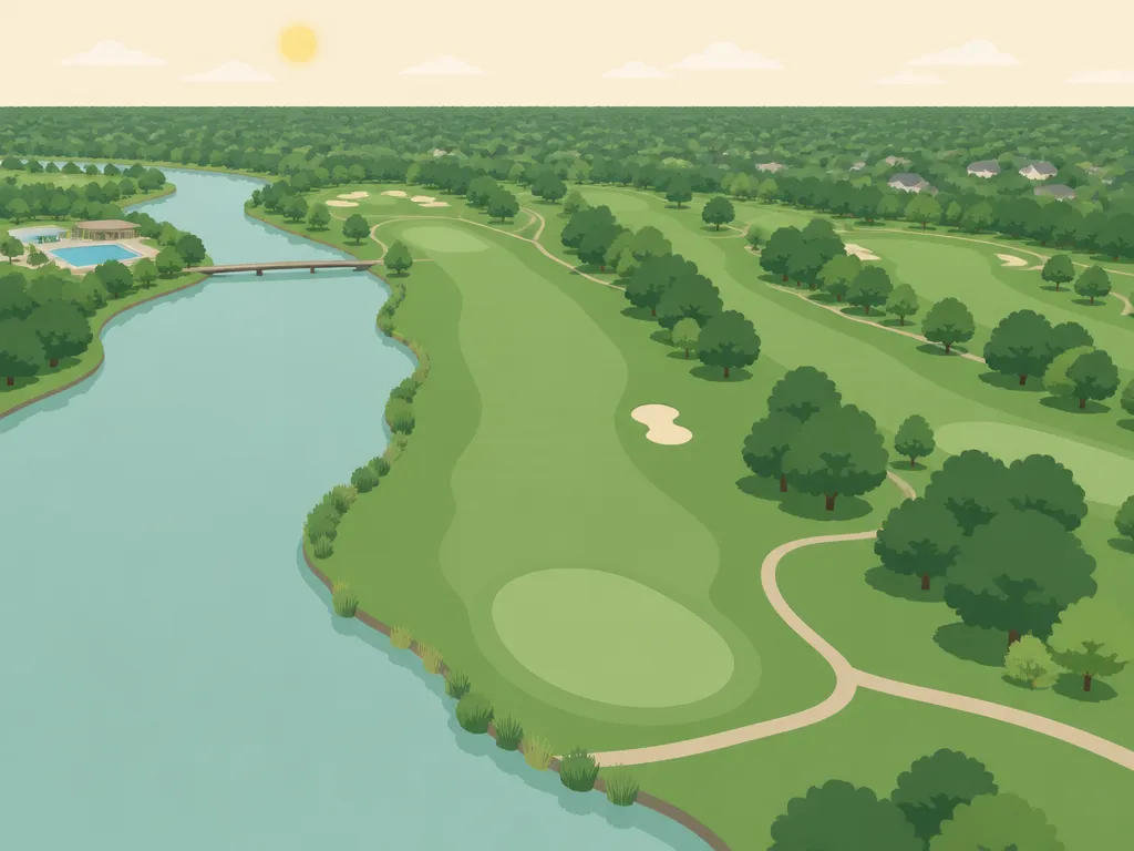 Illustration of Riverside Golf Club