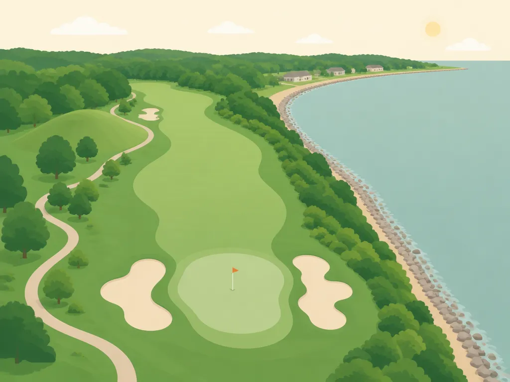 Illustration of Harbor Beach Golf Course