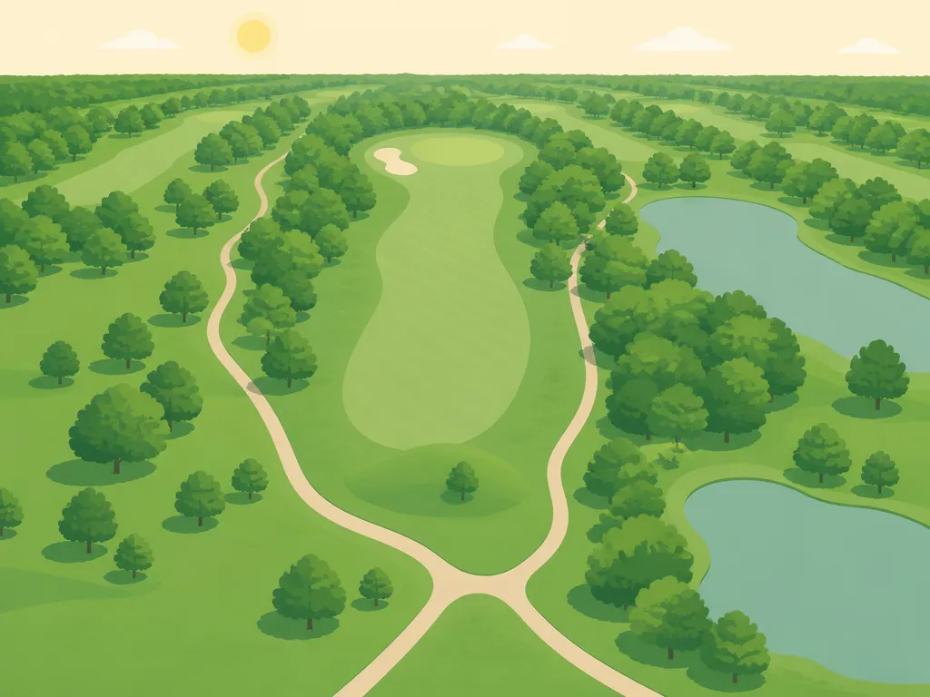 Illustration of Pheasant Run Golf Course