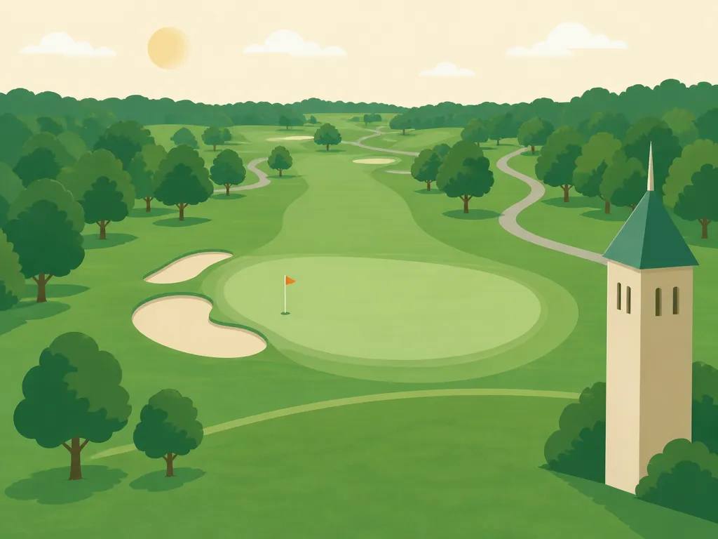 Illustration of Mentel Memorial Golf Course