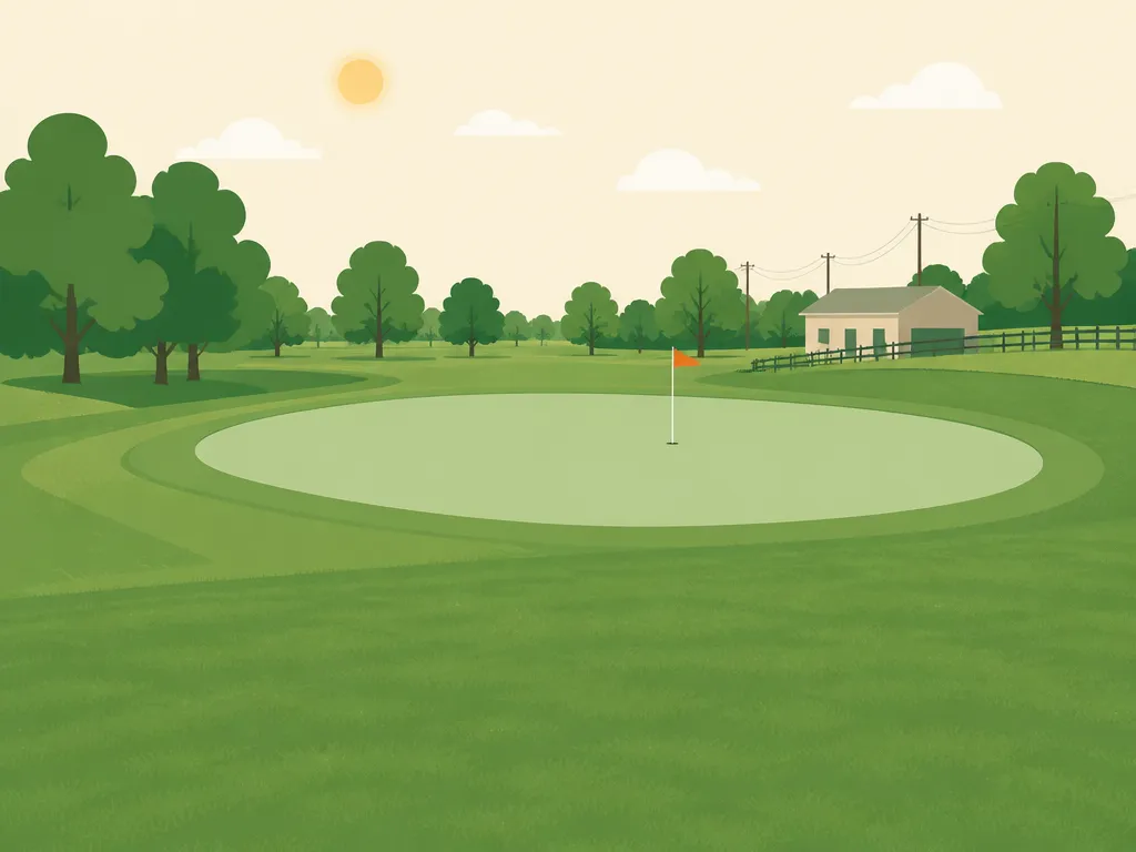 Illustration of Betty Allison at Oscar Blom Golf Course