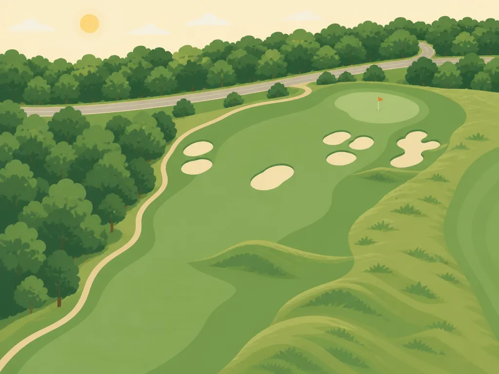 Illustration of Evergreen Golf Course