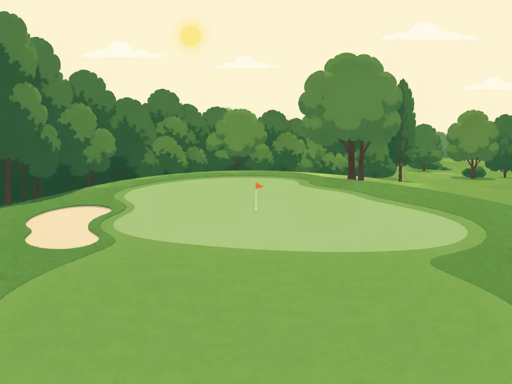 Illustration of Boundary Oak Golf Course