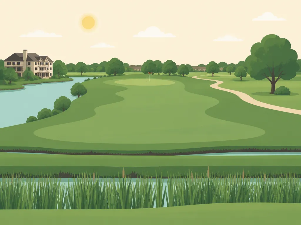 Illustration of Hidden Falls Golf Club