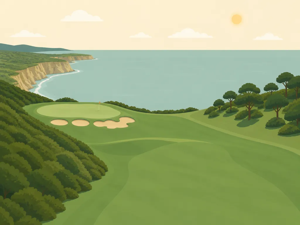 Illustration of Torrey Pines Golf Course (South)