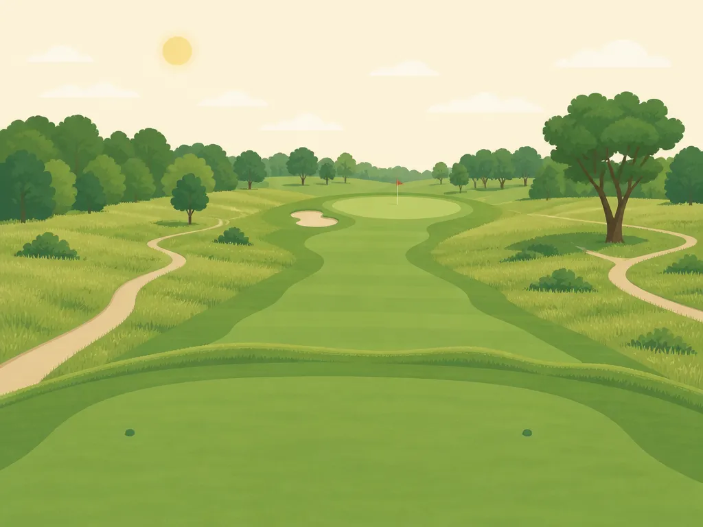 Illustration of Ridgeview Golf Course