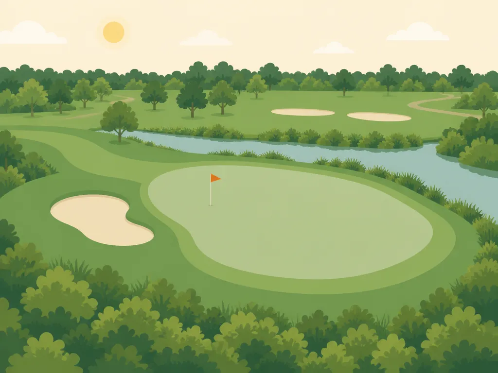 Illustration of Golf Club Husumer Bucht