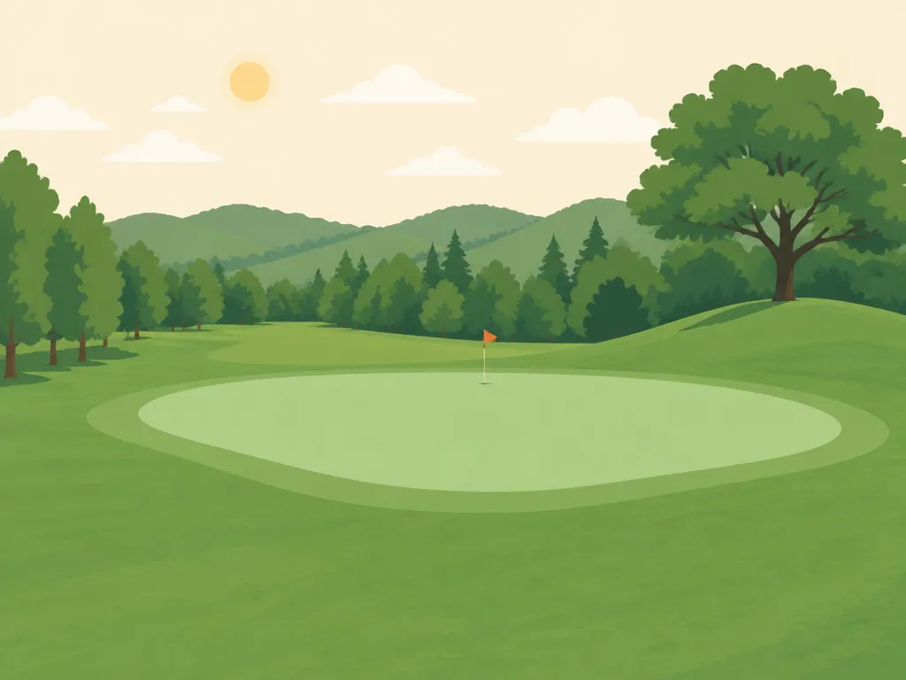 Illustration of Trinity Alps Golf Course