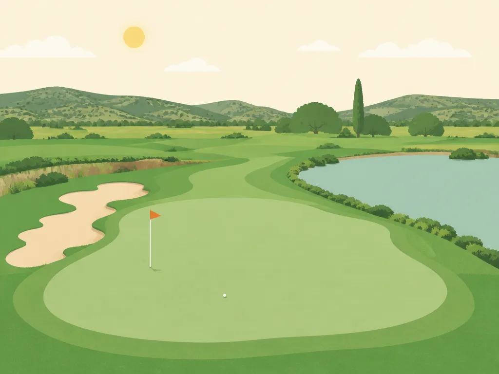 Illustration of Coyote Del Malpais Golf Course