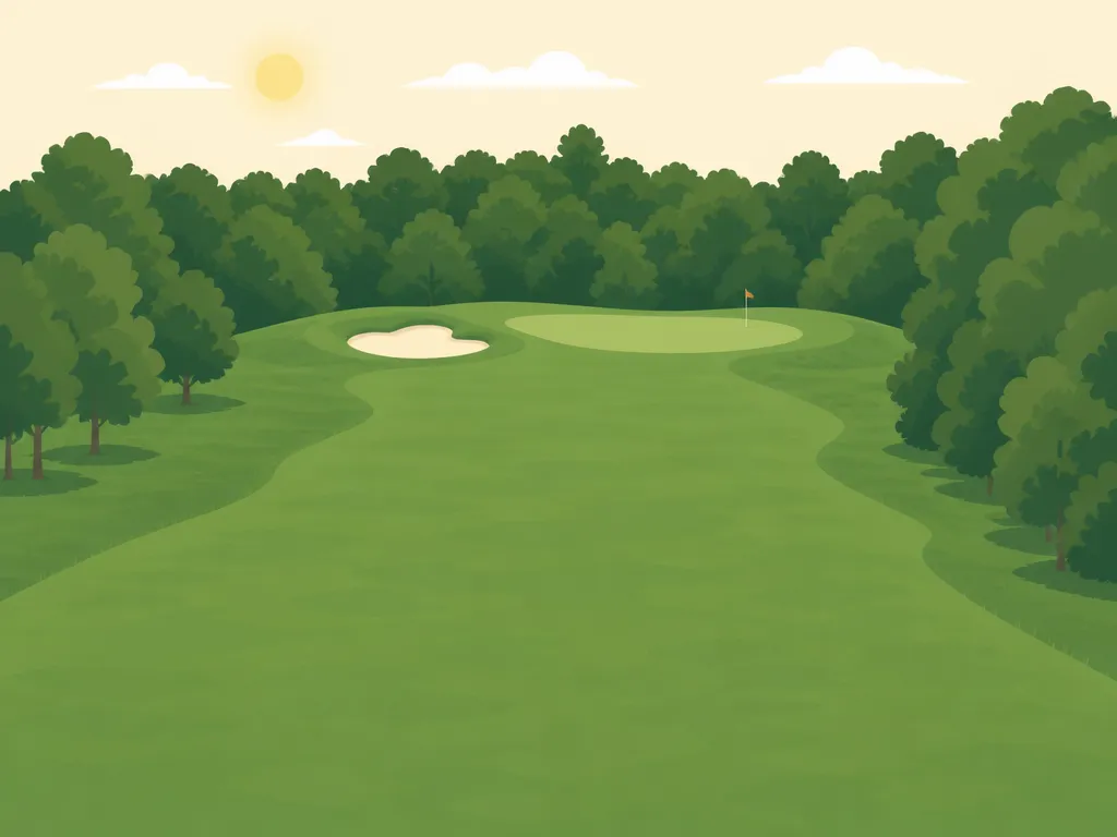 Illustration of Leaning Tree Golf Club