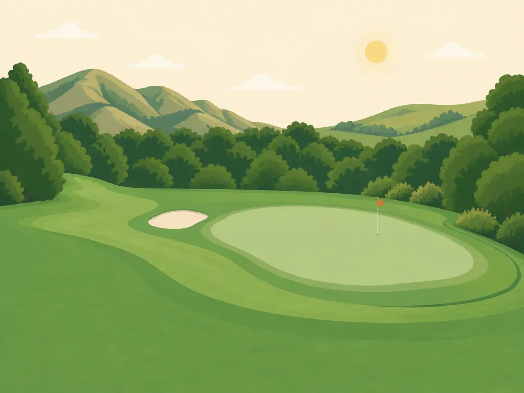 Illustration of Franklin Canyon Golf Course
