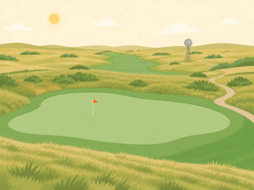 Illustration of Sand Hills Golf Course