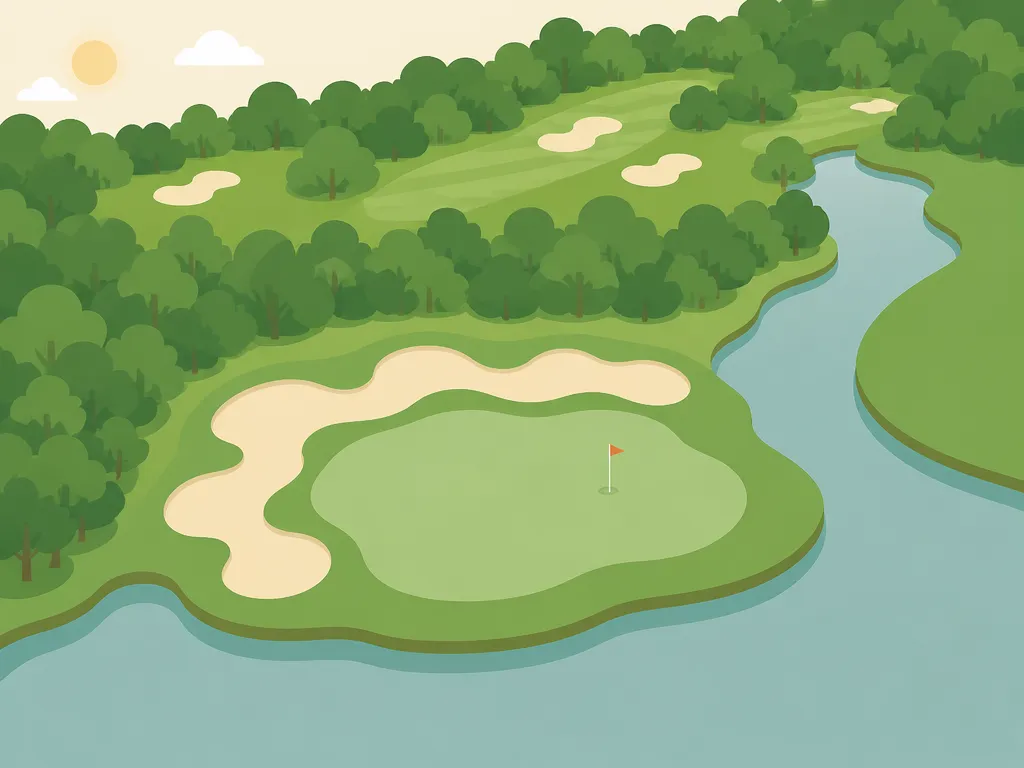 Illustration of Black&White Golf Resort Bratislava - Black River Golf (Main)