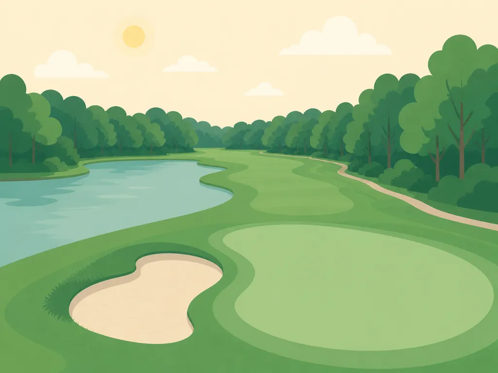 Illustration of Blissful Meadows Golf Club