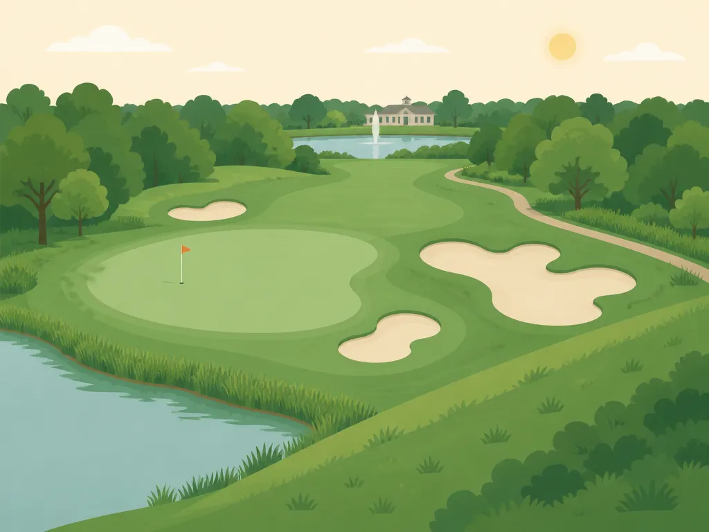 Illustration of Boughton Ridge Golf Course