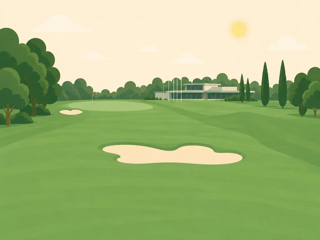Illustration of Commercial Golf Resort