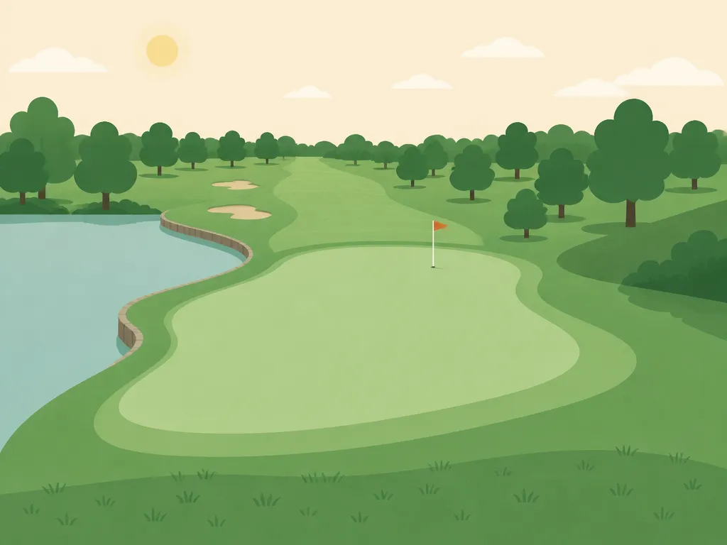Illustration of Cloverleaf Golf Course