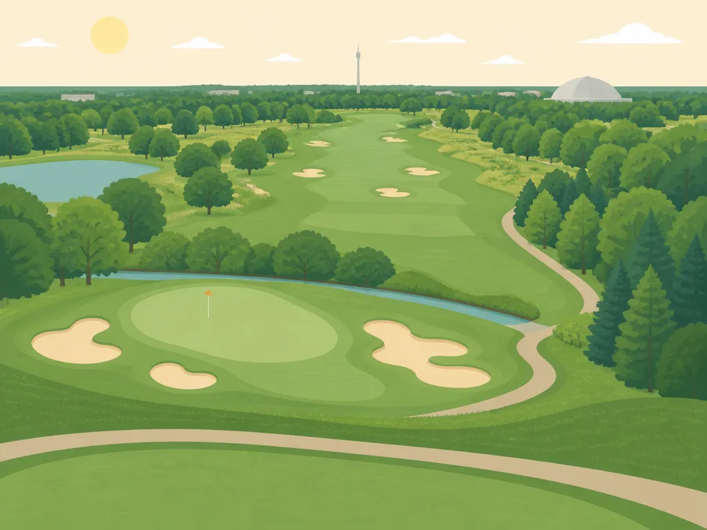 Illustration of Hyland Greens Golf Course