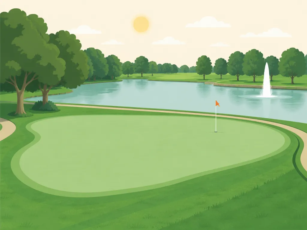Illustration of Knolls Golf Course