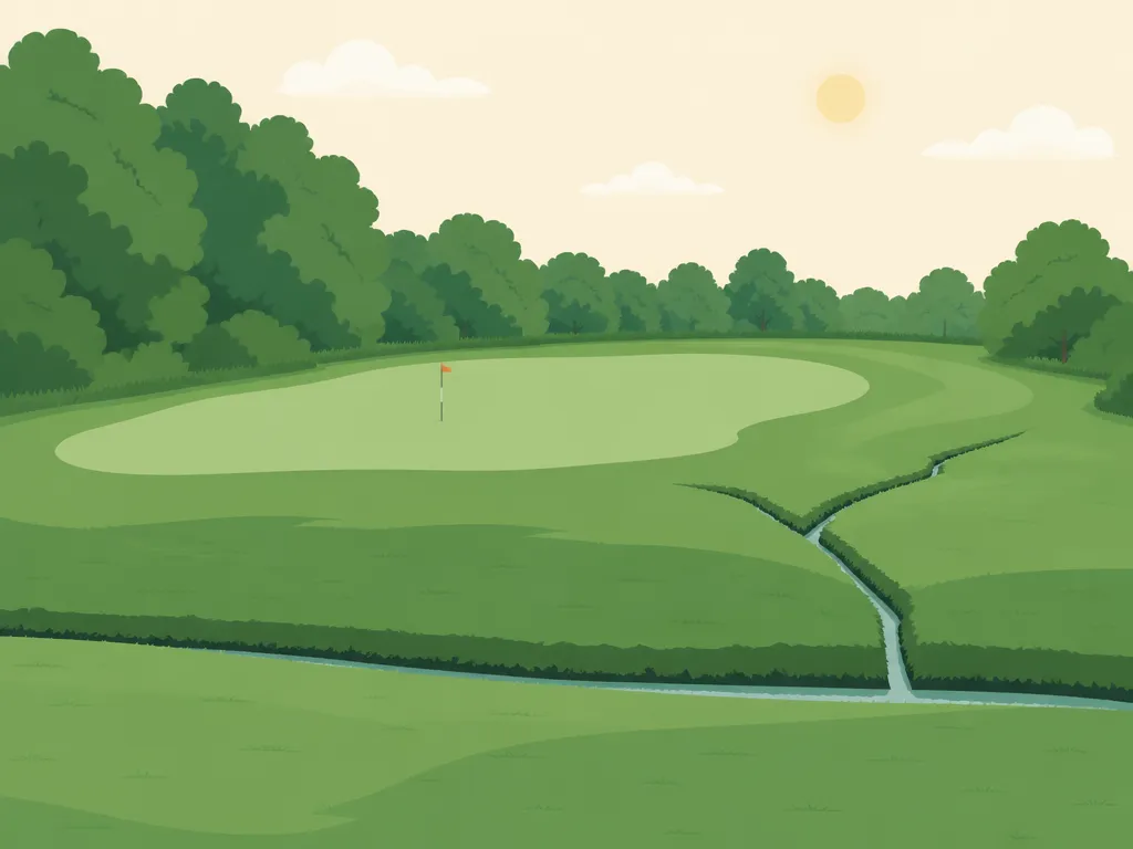 Illustration of Fairchild Wheeler Golf Course (Red)