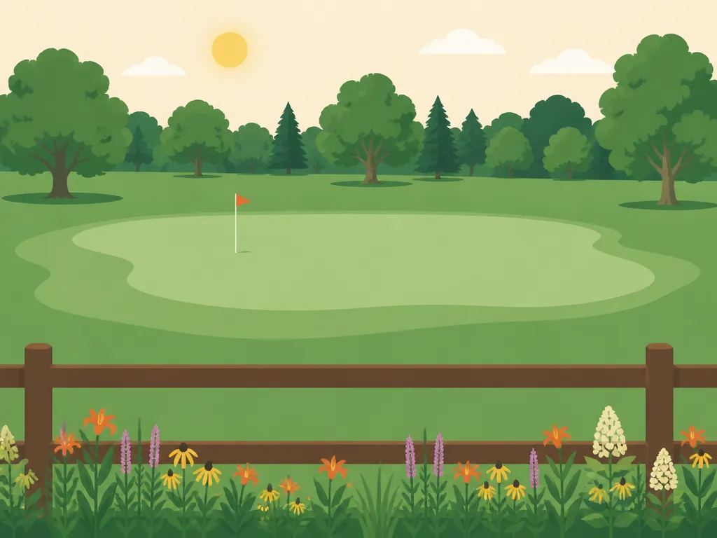 Illustration of Evergreen Golf (Pitch And Putt)