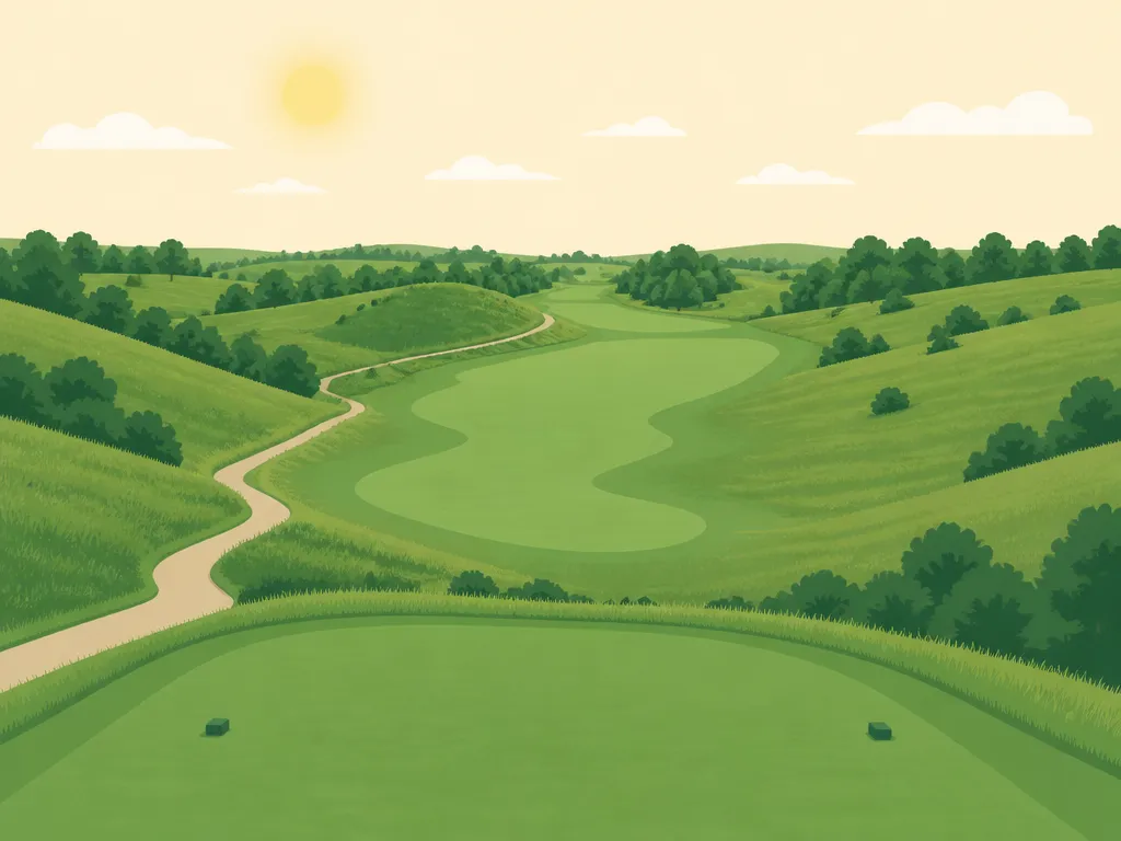 Illustration of Red Trail Links Golf Course