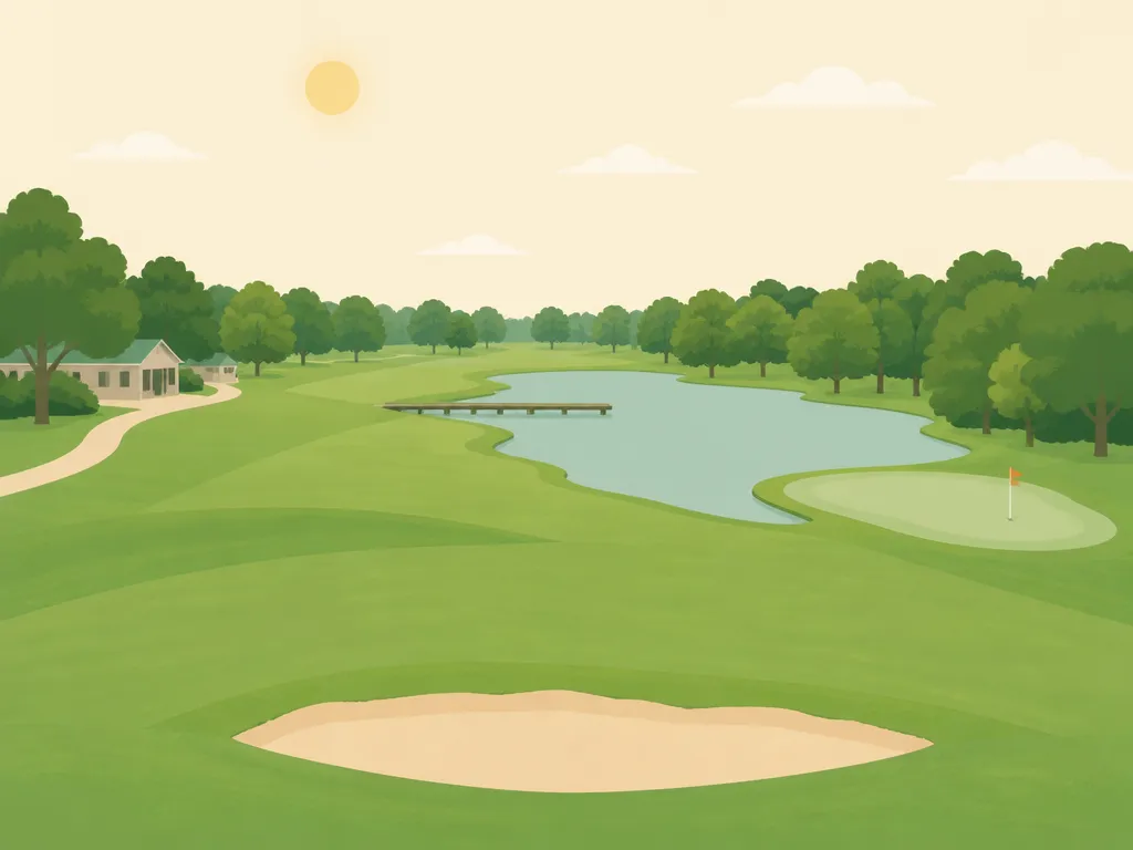 Illustration of Hilltop Lakes Golf Course